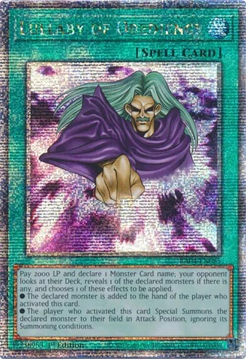 Lullaby of Obedience [RA04-EN085] Quarter Century Secret Rare | Chromatic Games