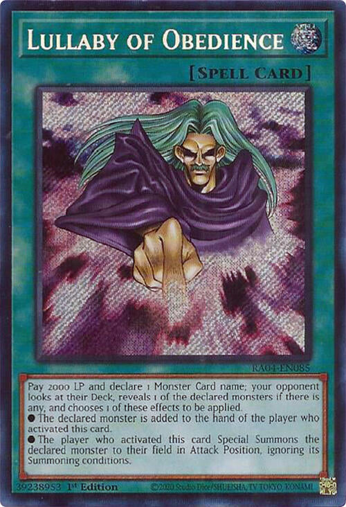 Lullaby of Obedience [RA04-EN085] Secret Rare | Chromatic Games