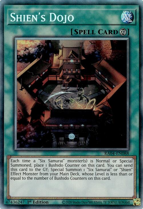 Shien's Dojo [RA04-EN088] Prismatic Collector's Rare | Chromatic Games