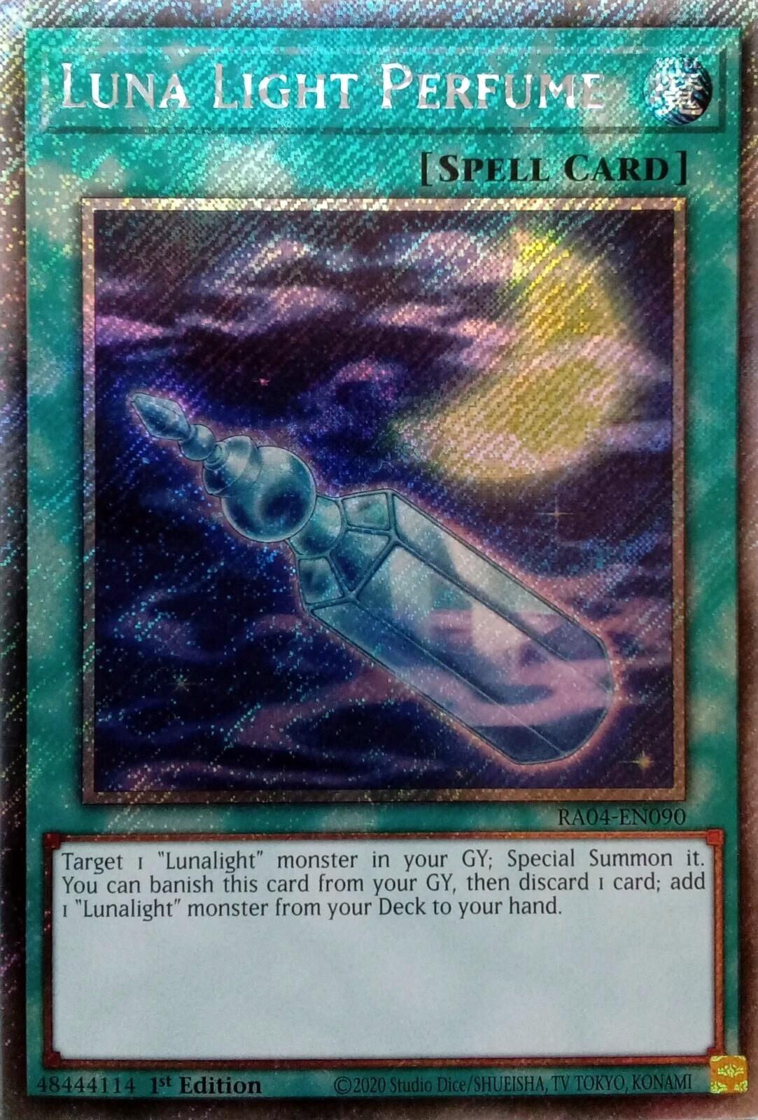 Luna Light Perfume [RA04-EN090] Platinum Secret Rare | Chromatic Games