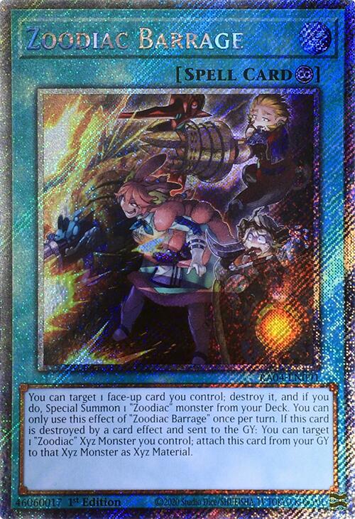 Zoodiac Barrage [RA04-EN091] Platinum Secret Rare | Chromatic Games