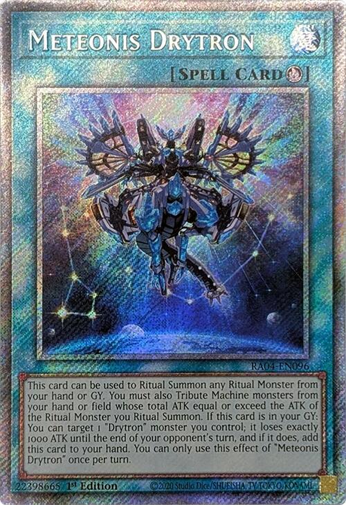 Meteonis Drytron [RA04-EN096] Platinum Secret Rare | Chromatic Games
