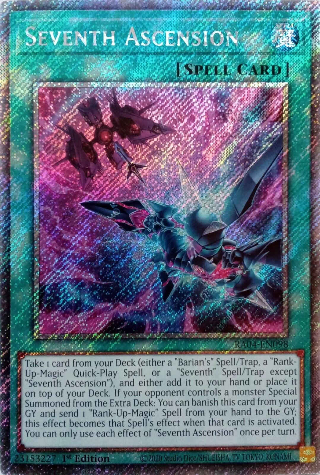 Seventh Ascension [RA04-EN098] Platinum Secret Rare | Chromatic Games