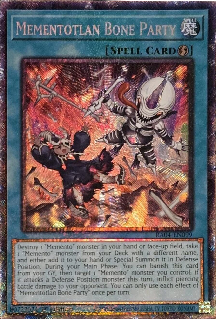Mementotlan Bone Party [RA04-EN099] Prismatic Collector's Rare | Chromatic Games