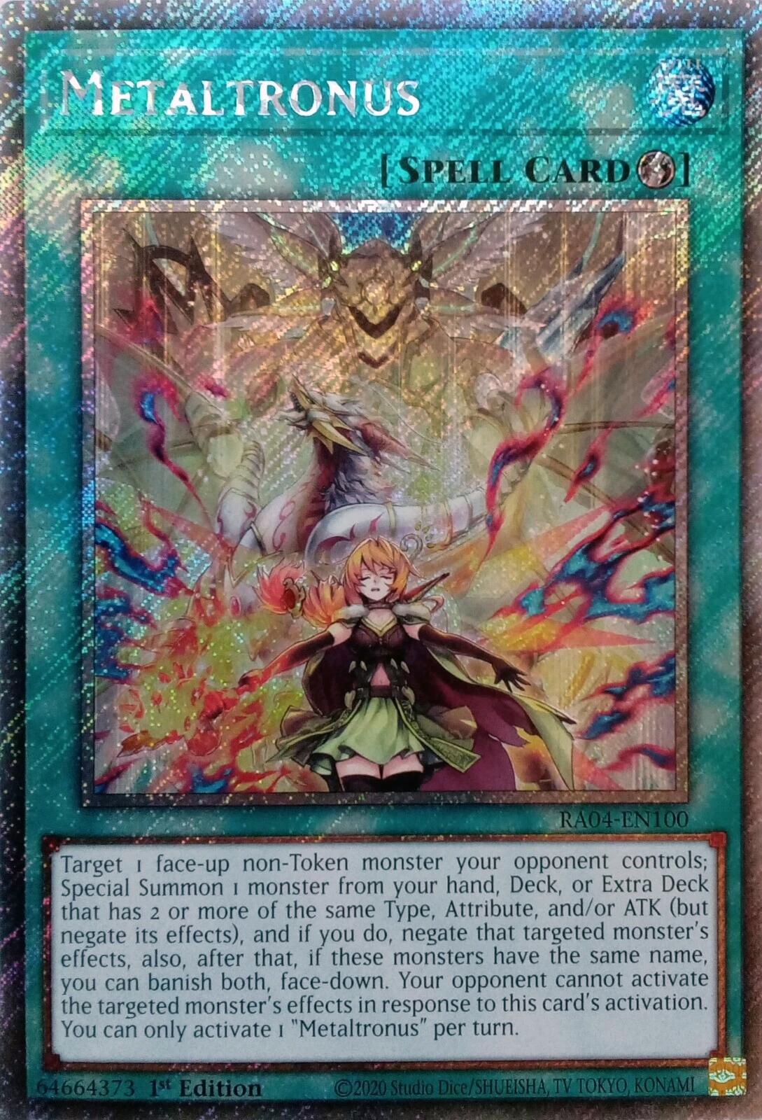Metaltronus [RA04-EN100] Platinum Secret Rare | Chromatic Games