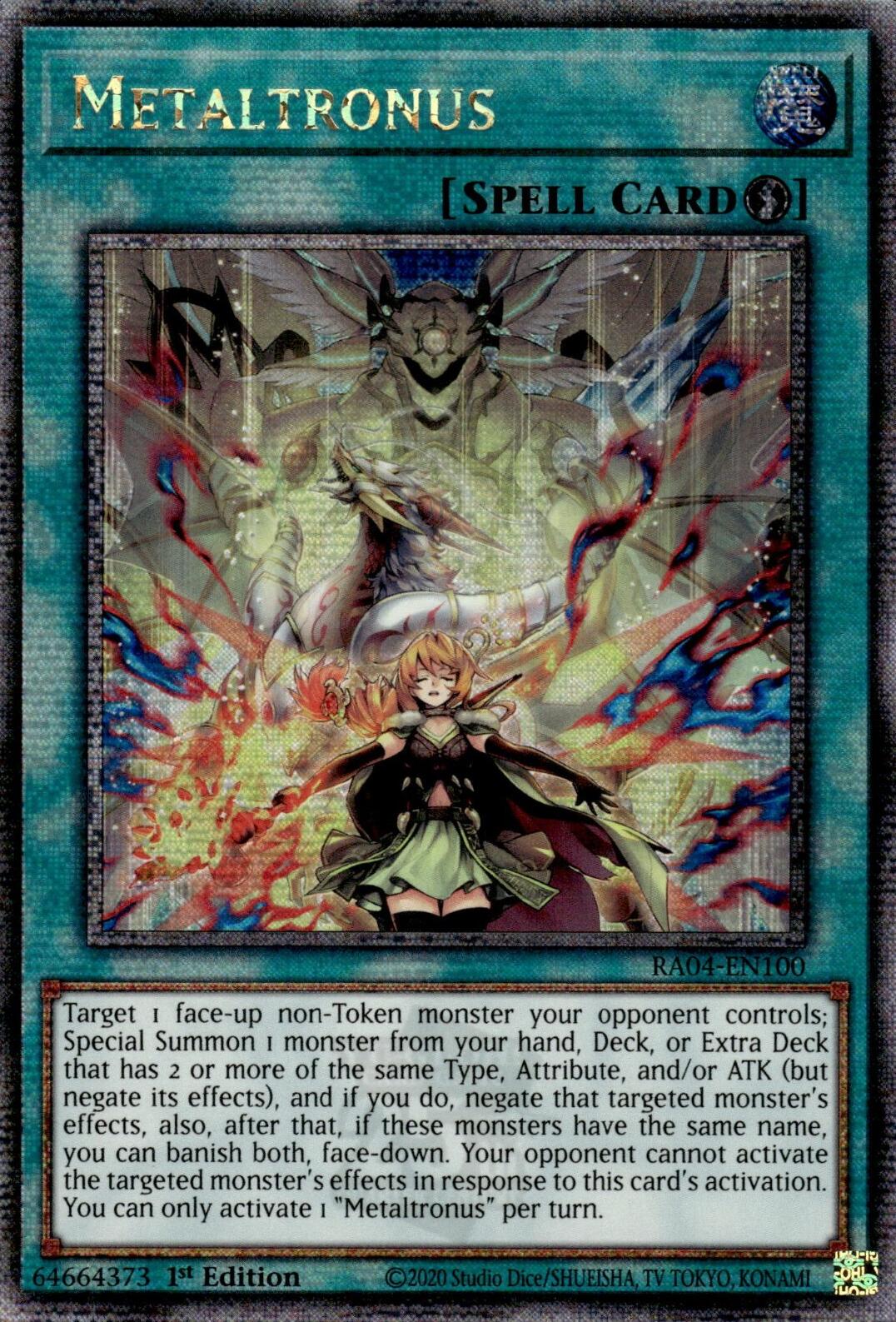 Metaltronus [RA04-EN100] Quarter Century Secret Rare | Chromatic Games