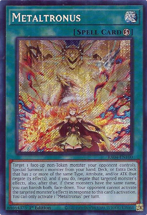 Metaltronus [RA04-EN100] Secret Rare | Chromatic Games