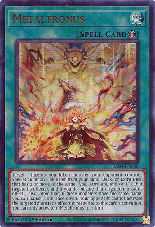 Metaltronus [RA04-EN100] Ultra Rare | Chromatic Games