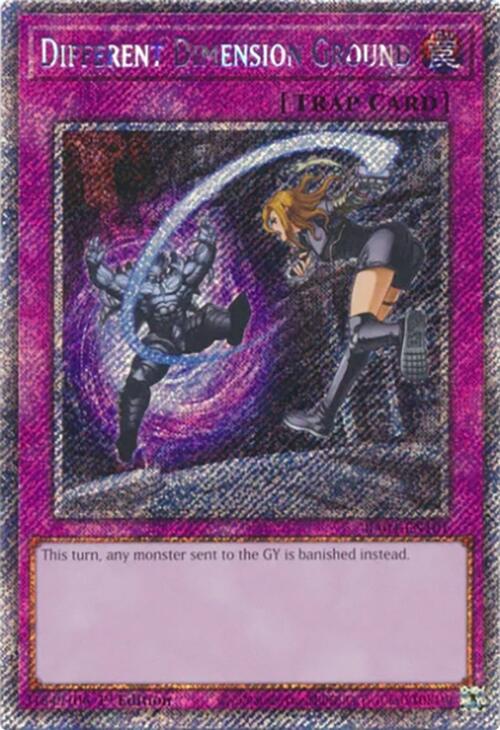 Different Dimension Ground [RA04-EN101] Platinum Secret Rare | Chromatic Games