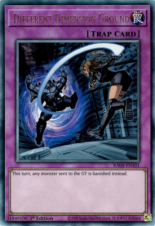 Different Dimension Ground [RA04-EN101] Prismatic Ultimate Rare | Chromatic Games