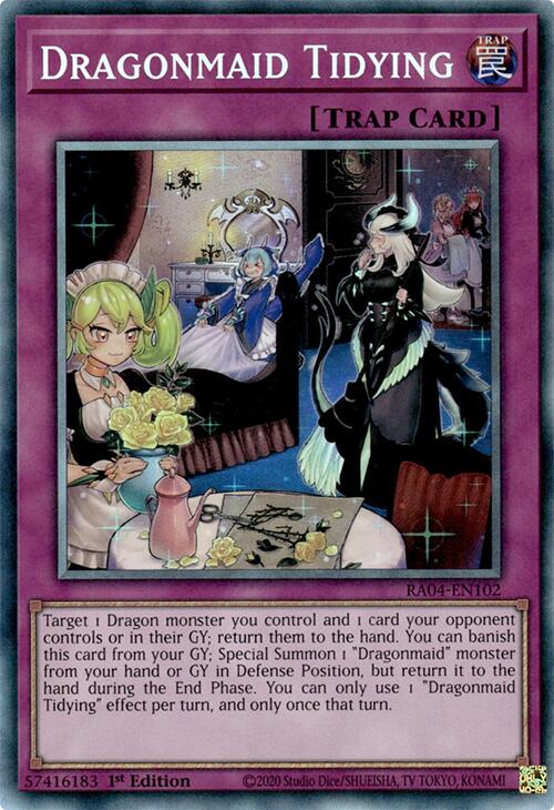 Dragonmaid Tidying [RA04-EN102] Prismatic Collector's Rare | Chromatic Games