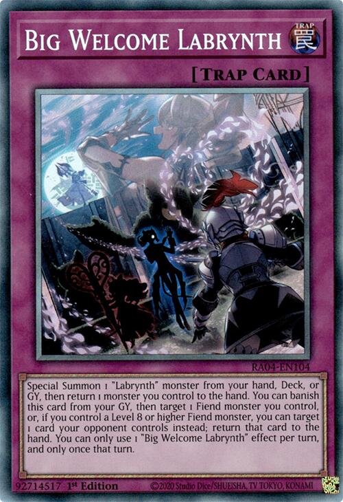 Big Welcome Labrynth [RA04-EN104] Prismatic Collector's Rare | Chromatic Games