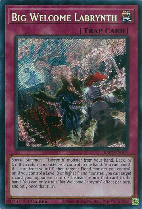 Big Welcome Labrynth [RA04-EN104] Secret Rare | Chromatic Games