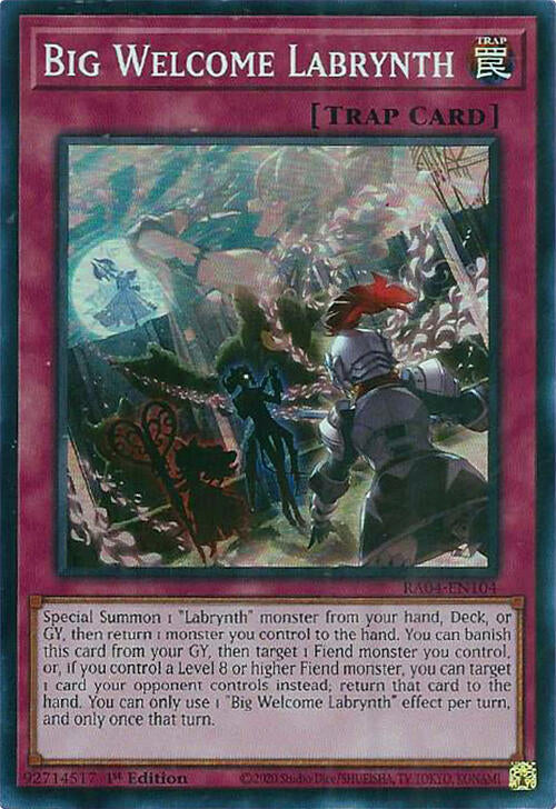 Big Welcome Labrynth [RA04-EN104] Super Rare | Chromatic Games