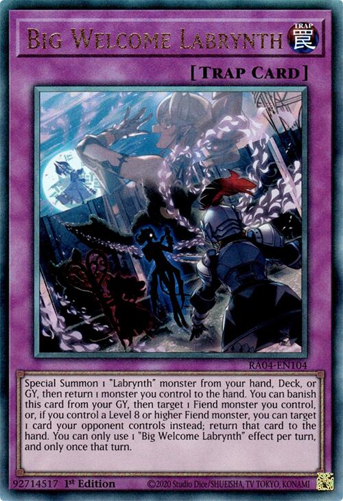 Big Welcome Labrynth [RA04-EN104] Prismatic Ultimate Rare | Chromatic Games