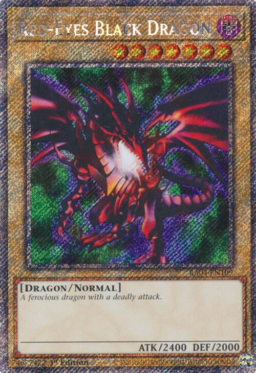 Red-Eyes Black Dragon (4th Art) [RA04-EN109] Platinum Secret Rare | Chromatic Games