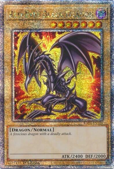Red-Eyes Black Dragon (7th Art) [RA04-EN109] Quarter Century Secret Rare | Chromatic Games