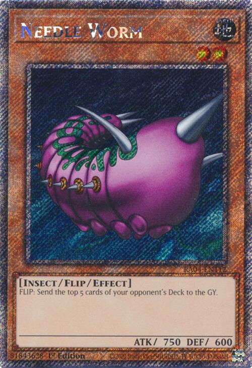 Needle Worm [RA04-EN112] Platinum Secret Rare | Chromatic Games