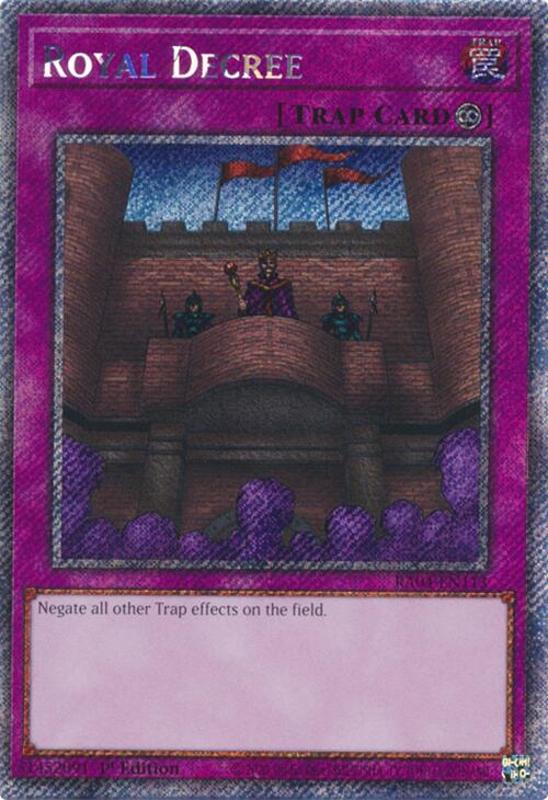 Royal Decree [RA04-EN113] Platinum Secret Rare | Chromatic Games