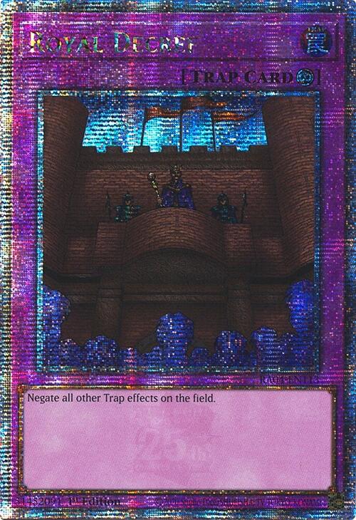 Royal Decree [RA04-EN113] Quarter Century Secret Rare | Chromatic Games