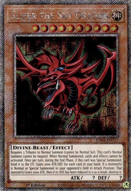 Slifer the Sky Dragon [RA04-EN117] Platinum Secret Rare | Chromatic Games