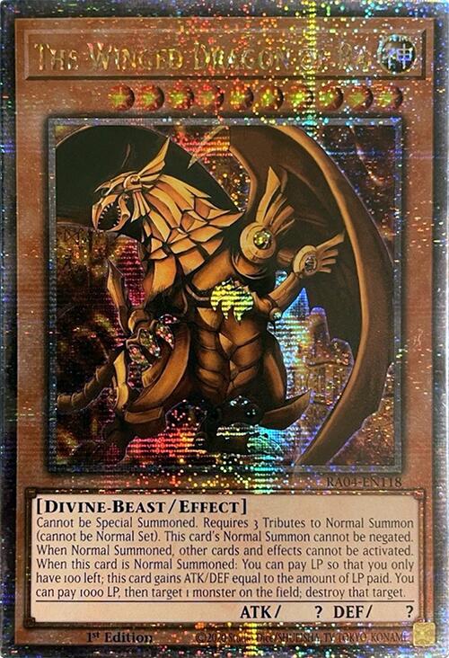 The Winged Dragon of Ra [RA04-EN118] Quarter Century Secret Rare | Chromatic Games