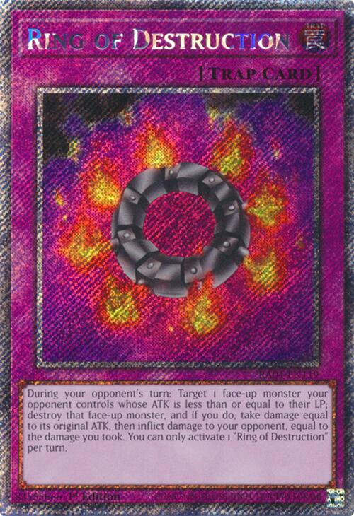 Ring of Destruction [RA04-EN119] Platinum Secret Rare | Chromatic Games