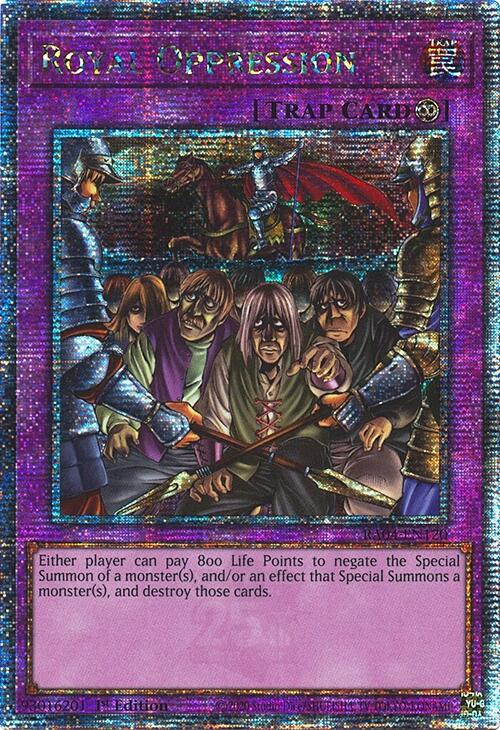 Royal Oppression [RA04-EN120] Quarter Century Secret Rare | Chromatic Games