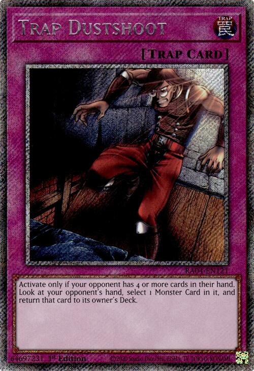 Trap Dustshoot [RA04-EN121] Platinum Secret Rare | Chromatic Games