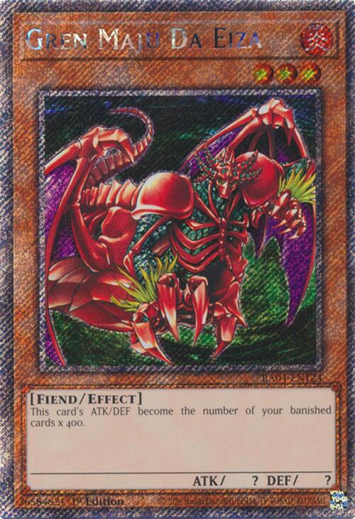 Gren Maju Da Eiza [RA04-EN124] Platinum Secret Rare | Chromatic Games