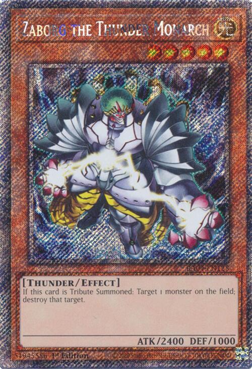 Zaborg the Thunder Monarch [RA04-EN125] Platinum Secret Rare | Chromatic Games