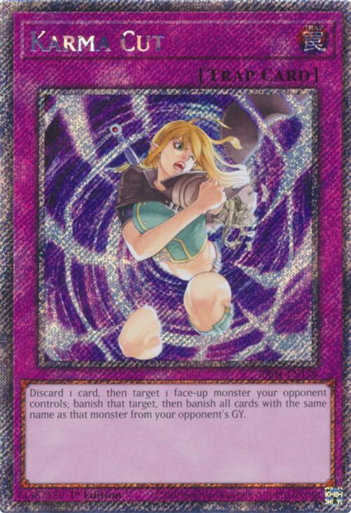 Karma Cut [RA04-EN128] Platinum Secret Rare | Chromatic Games