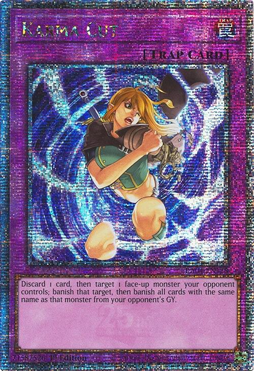 Karma Cut [RA04-EN128] Quarter Century Secret Rare | Chromatic Games