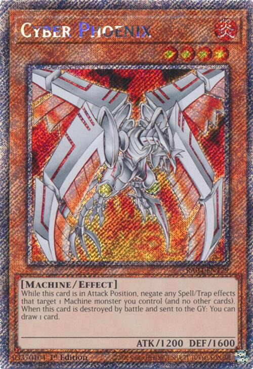 Cyber Phoenix [RA04-EN129] Platinum Secret Rare | Chromatic Games