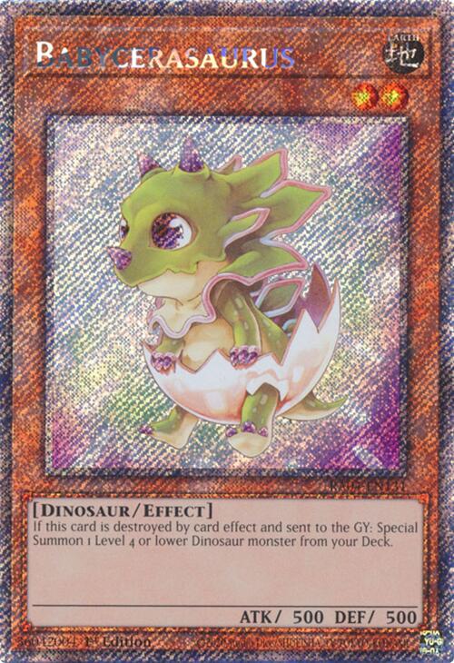 Babycerasaurus [RA04-EN131] Platinum Secret Rare | Chromatic Games