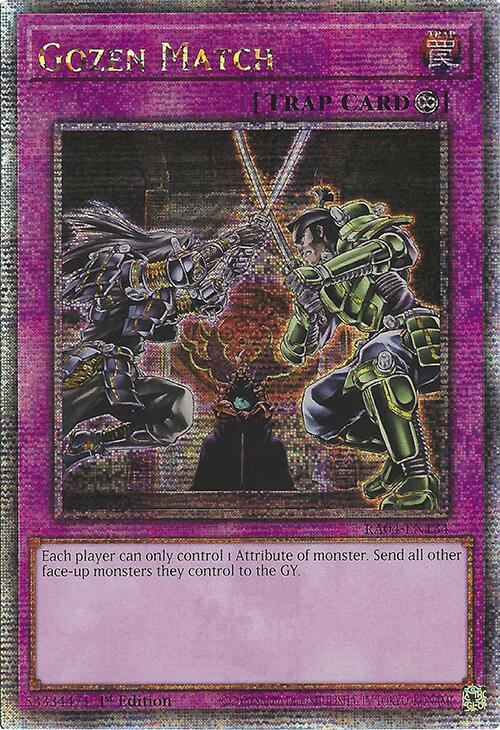 Gozen Match [RA04-EN134] Quarter Century Secret Rare | Chromatic Games