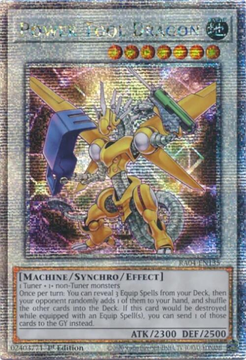 Power Tool Dragon [RA04-EN135] Quarter Century Secret Rare | Chromatic Games