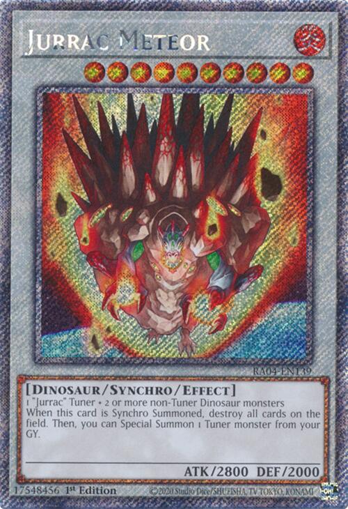 Jurrac Meteor [RA04-EN139] Platinum Secret Rare | Chromatic Games