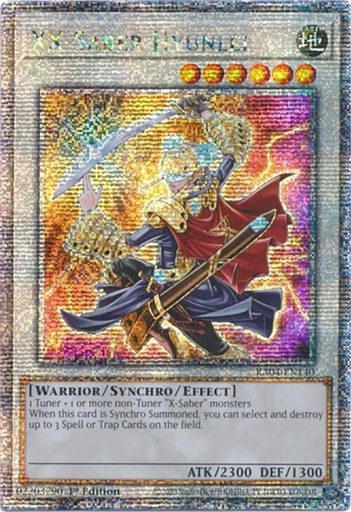 XX-Saber Hyunlei [RA04-EN140] Quarter Century Secret Rare | Chromatic Games
