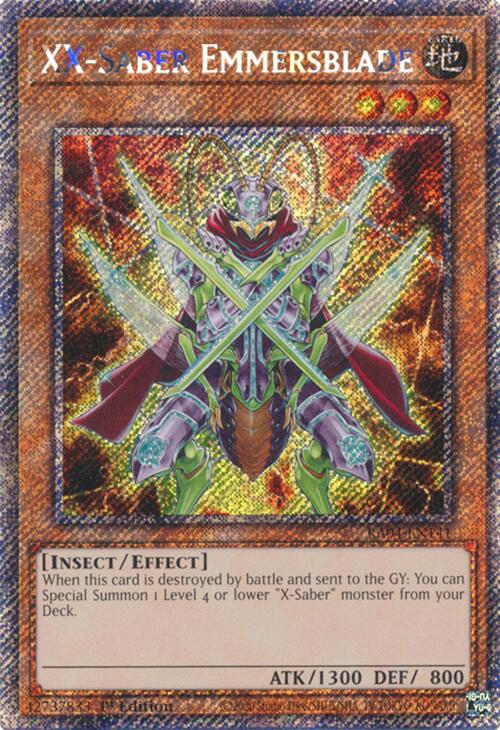 XX-Saber Emmersblade [RA04-EN141] Platinum Secret Rare | Chromatic Games