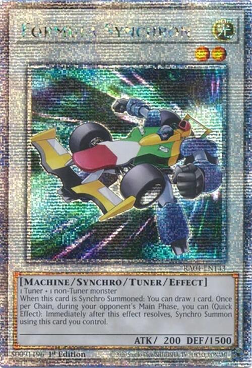 Formula Synchron [RA04-EN143] Quarter Century Secret Rare | Chromatic Games