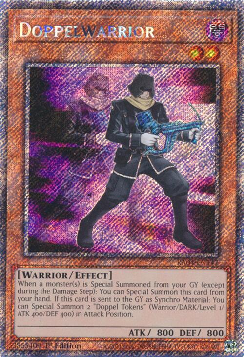 Doppelwarrior [RA04-EN147] Platinum Secret Rare | Chromatic Games