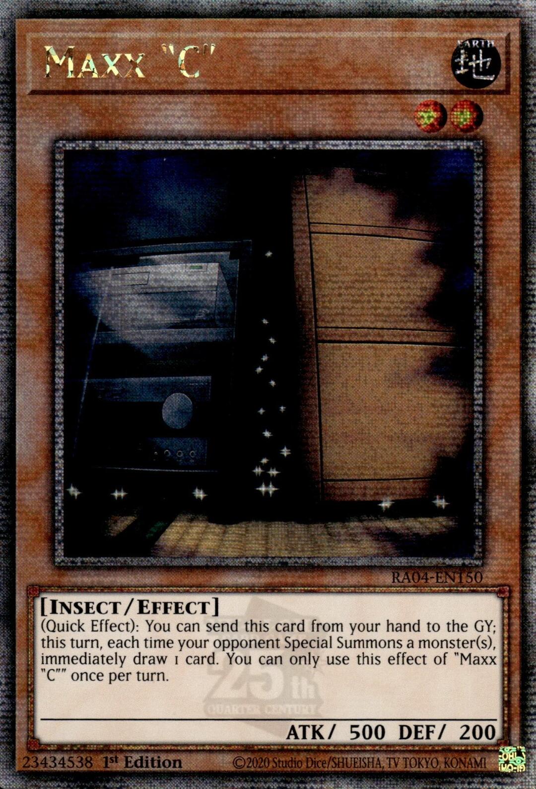 Maxx "C" [RA04-EN150] Quarter Century Secret Rare | Chromatic Games