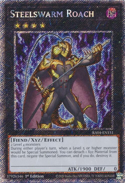 Steelswarm Roach [RA04-EN151] Platinum Secret Rare | Chromatic Games