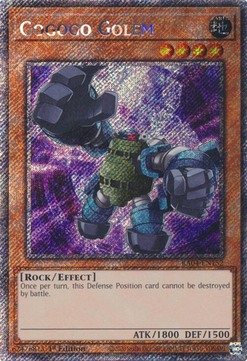 Gogogo Golem [RA04-EN152] Platinum Secret Rare | Chromatic Games