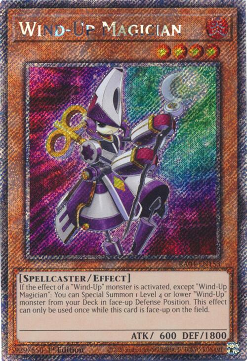 Wind-Up Magician [RA04-EN153] Platinum Secret Rare | Chromatic Games