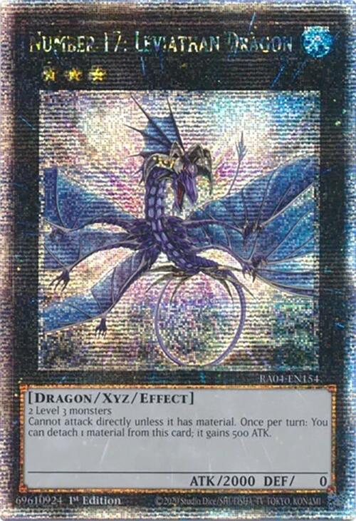 Number 17: Leviathan Dragon [RA04-EN154] Quarter Century Secret Rare | Chromatic Games