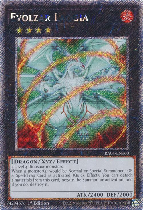 Evolzar Laggia [RA04-EN160] Platinum Secret Rare | Chromatic Games