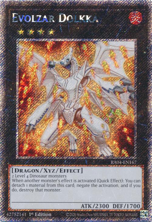 Evolzar Dolkka [RA04-EN167] Platinum Secret Rare | Chromatic Games
