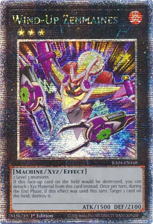 Wind-Up Zenmaines [RA04-EN168] Quarter Century Secret Rare | Chromatic Games